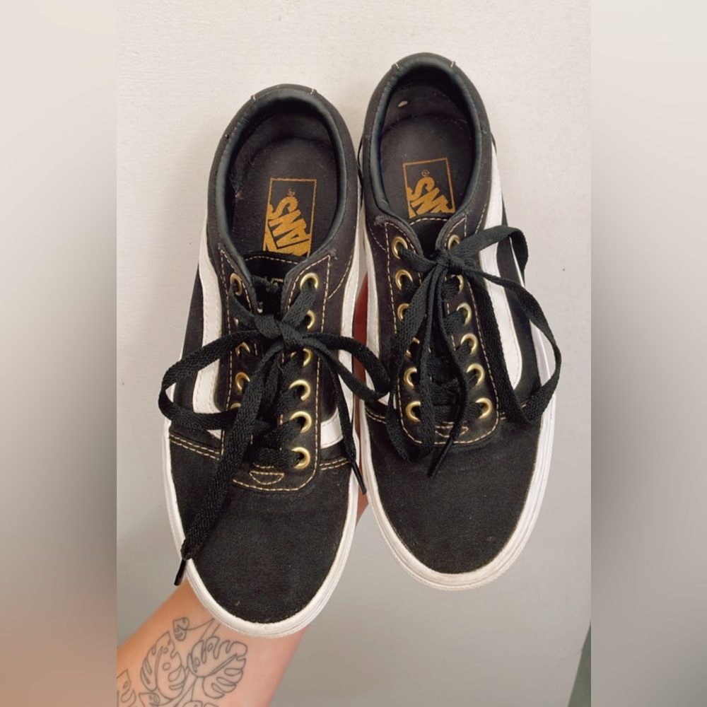 Vans Black and White Sneakers
